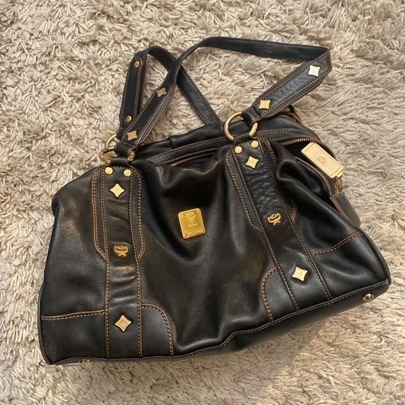 Authentic MCM Leather Handbag - Black - Picture 5 of 5